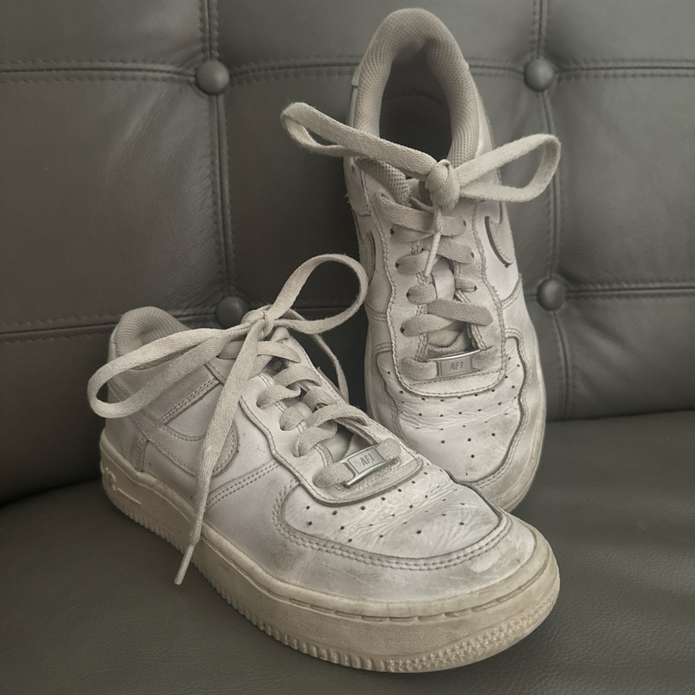 White Nike Air Force ones